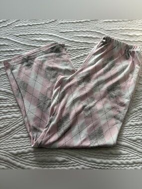 Glamour Pink and Gray Argyle Pajama Pants